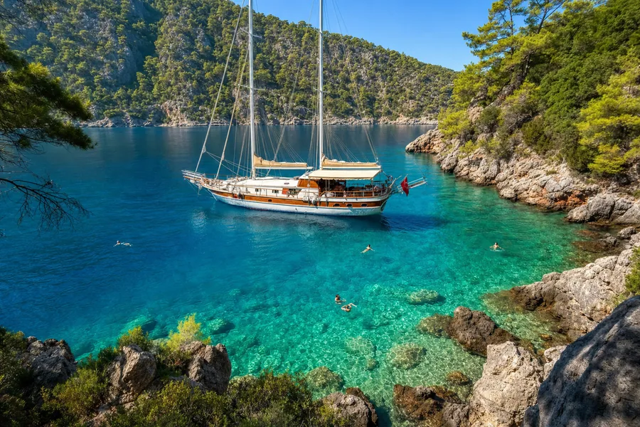 Along the coast