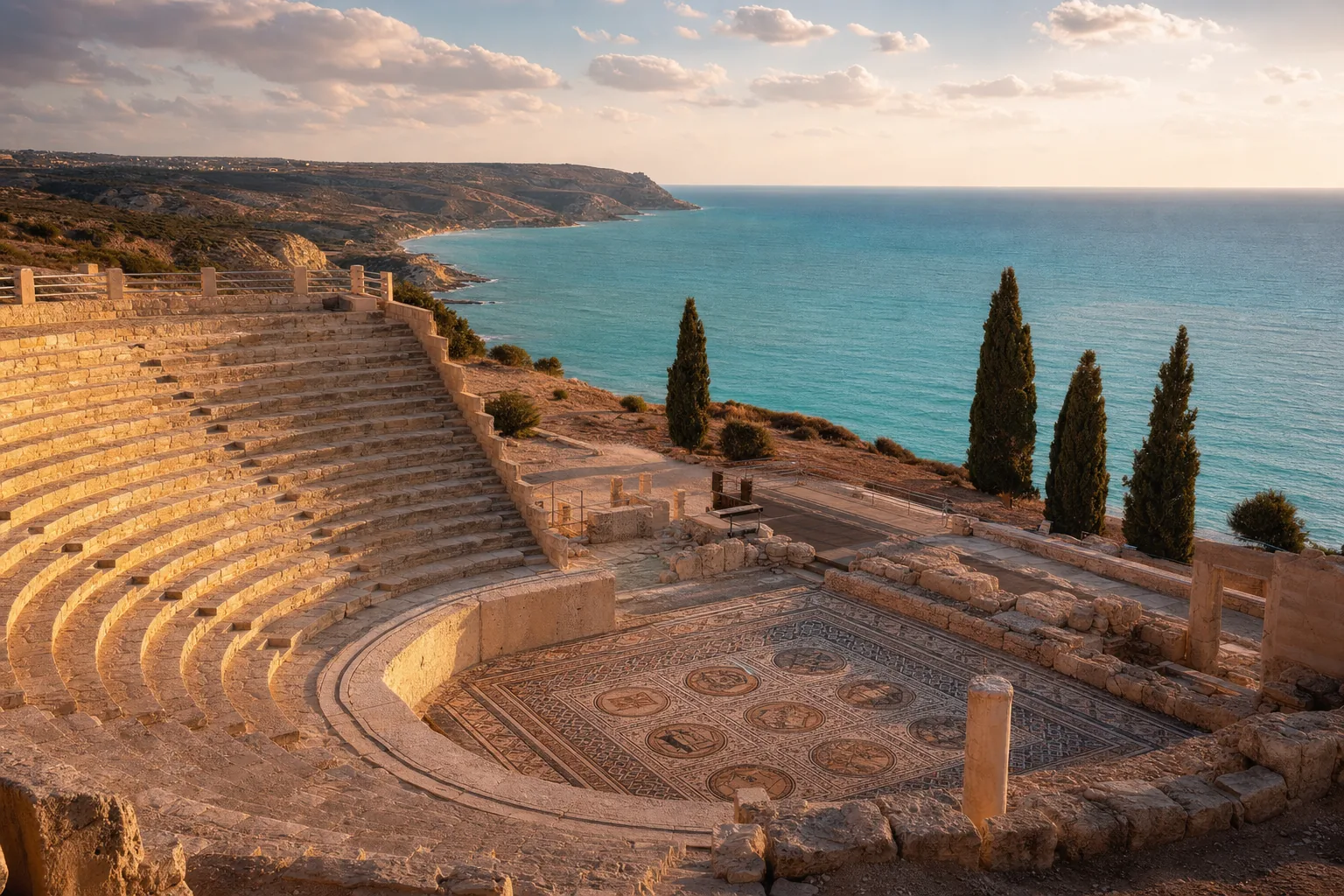 Cyprus and Malta coastline
